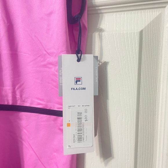 Fila  Love 30 Sleeveless Faux Wrap Tennis Dress size S 50+UPS.  CONT L - Picture 5 of 13